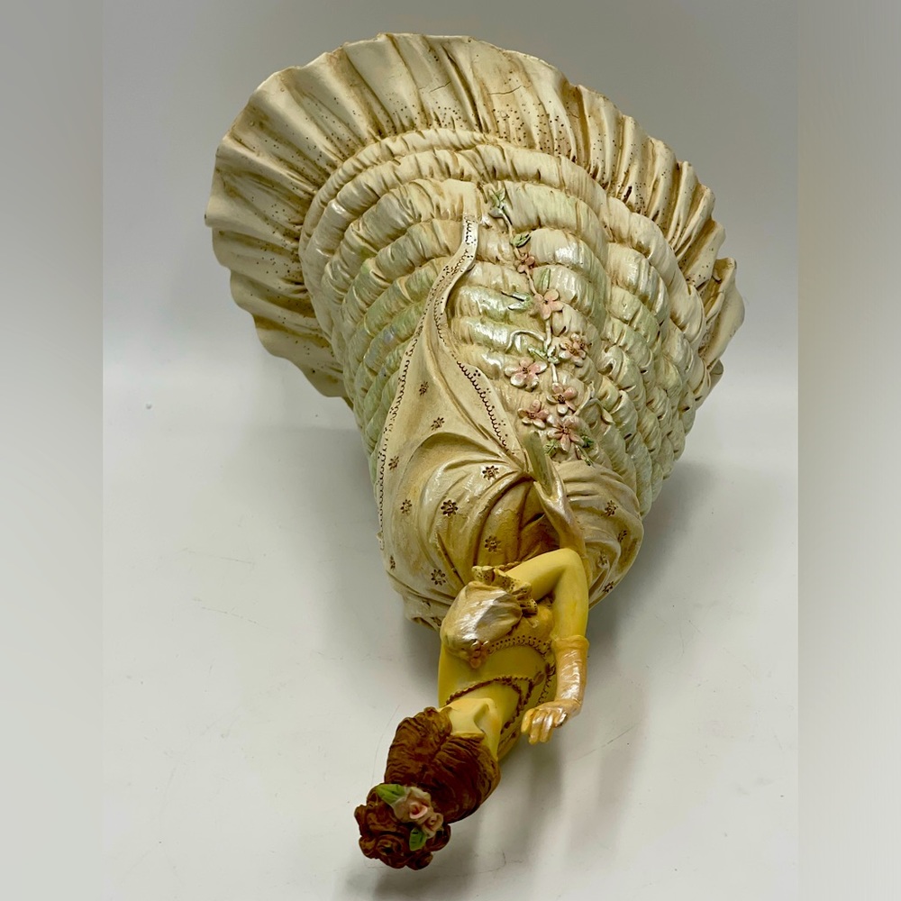 Rare Vintage 12” Resin Victorian Lady Southern Belle Detailed Collectible Statue - Picture 5 of 16